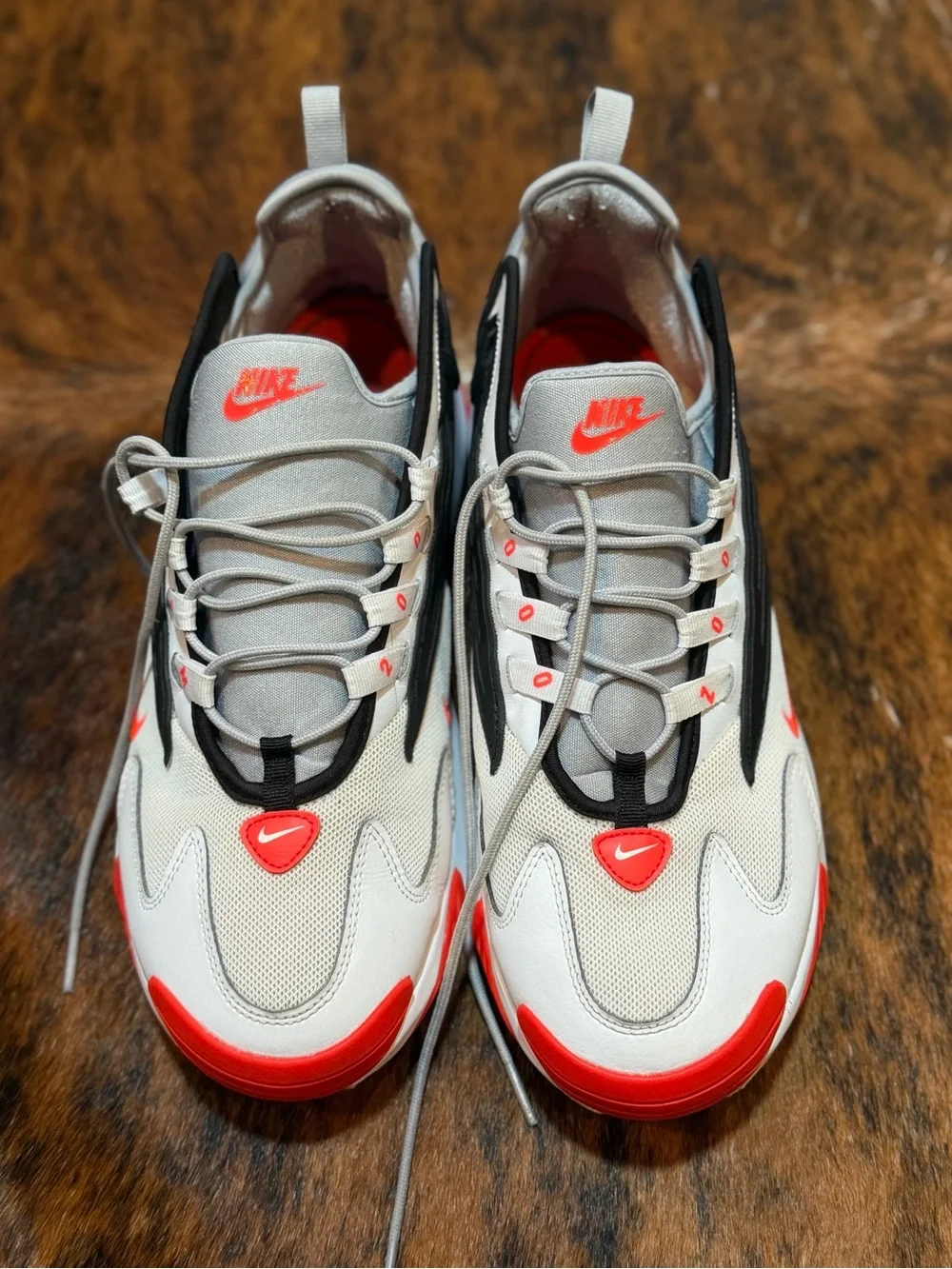 Nike Air Zoom 2K 2019 Grey Infrared White Red AO0269-105 MENS 12 Sneaker Classic